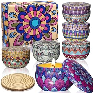 Scented Candles Gifts for Women | Aromatherapy Candles for Home | Presents for Mum | Birthday Gifts for Women | The Total Burning time is 114 Hour | 6 Coun