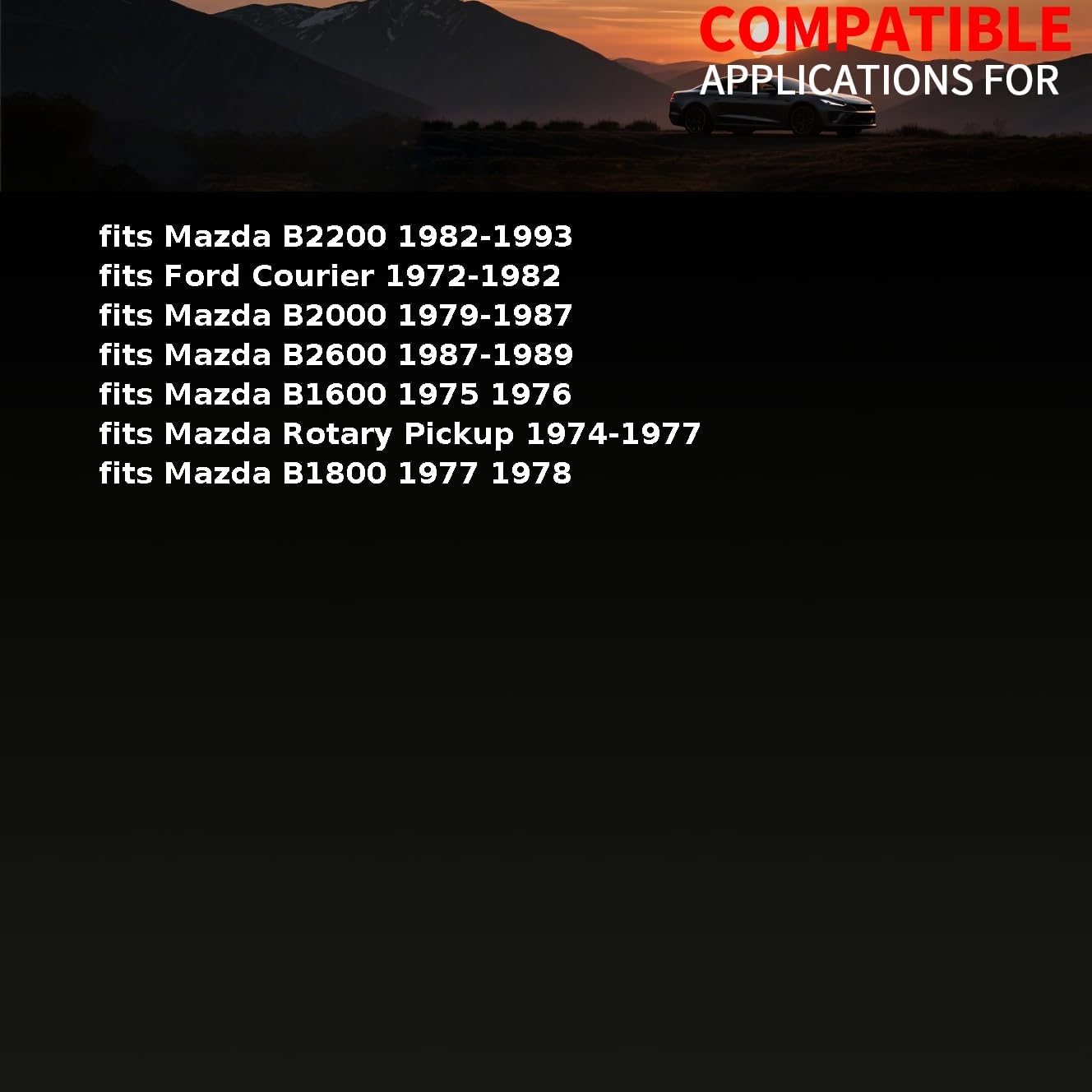 Suspension Control Arm Shaft Kit Front Upper fits Mazda B2600 1987 1988 1989 Replacement D27Z3056A 2 Piece