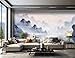 Produktbild Vlies Fototapete 3D Effekt Paysage Naturel De Lac De Montagne Modern Wohnzimmer Schlafzimmer Wandtapete Motivtapeten Vlies Tapete 400Cm(B) X280Cm(H)