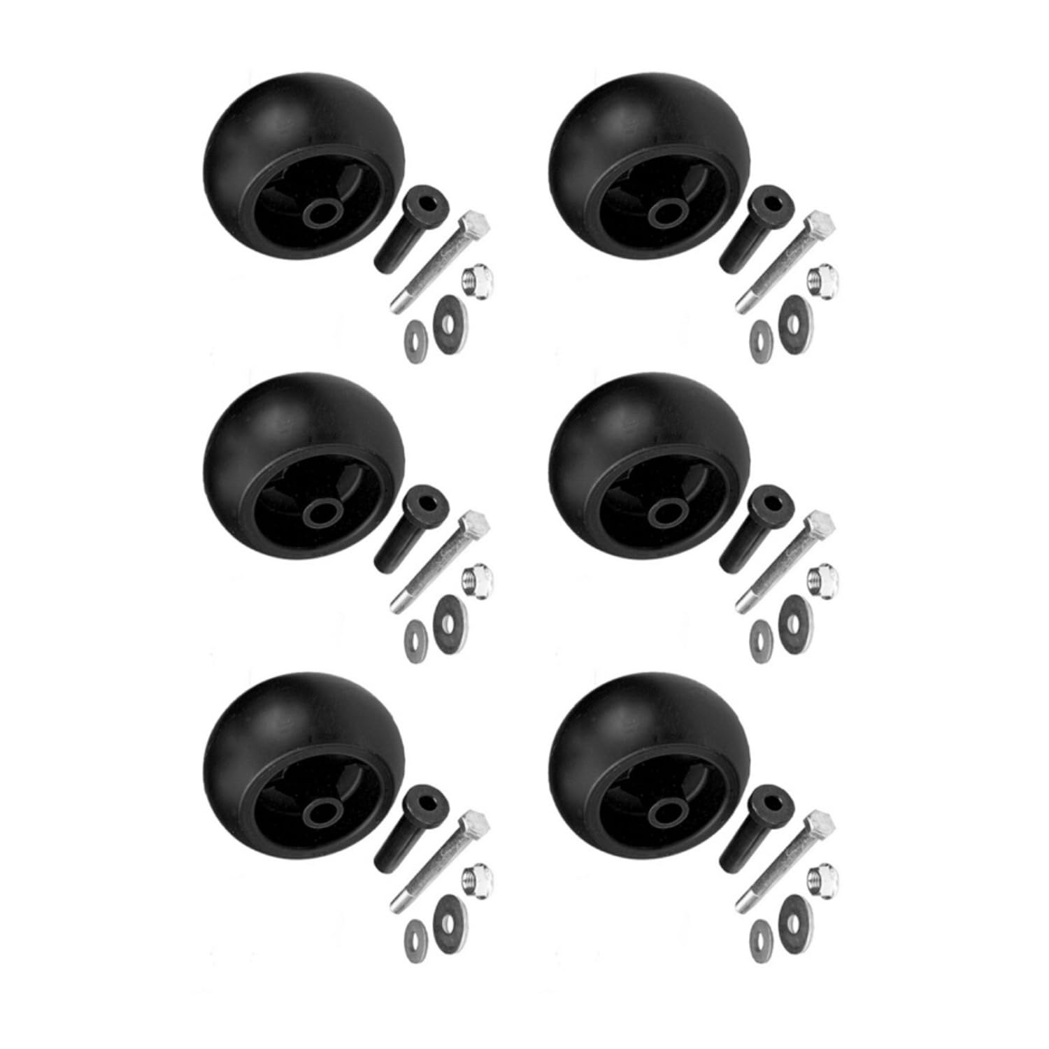 Ruedas de cubierta 103-3168 de 5/8" para Toro y Kubota (juego de 6 piezas, 1-603299)