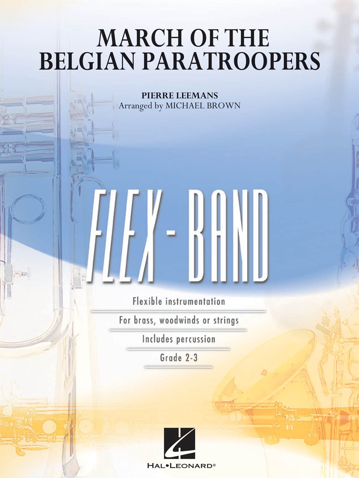 Pierre Leemans-March of the Belgian Paratroopers-5-Part Flexible Band and Opt. Strings-SET
