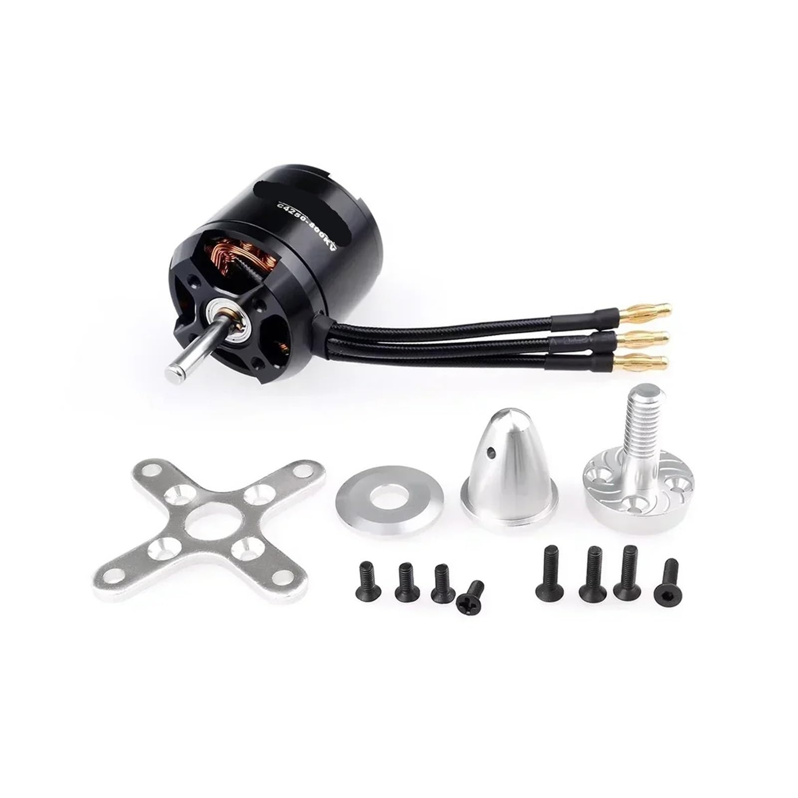 Motore brushless, compatibile con SURPASS HOBBY, aereo RC | Motore outrunner per drone ad ala fissa, racer e quadricottero con corpo in metallo e connettore(C5065 335KV)