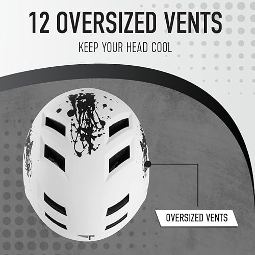 Miniatura 4 de Flybar Casco de bicicleta, casco multideportivo, ligero con doble certificación con esfera ajustable, protección contra impactos para actividades