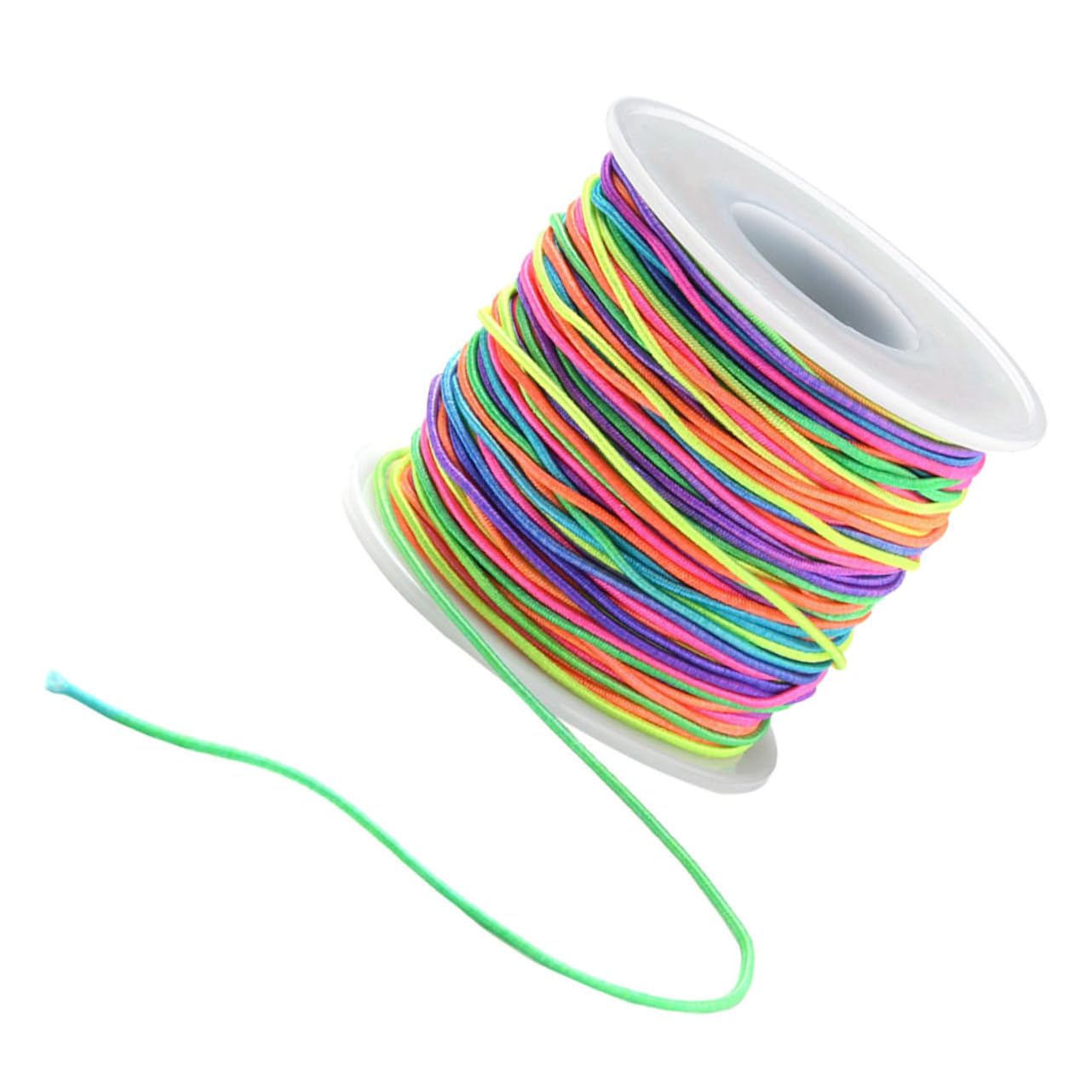 SHINEOFI 5 Rollen Perlenschnur Kabel Armbänder Makramee-Schnur Halskettenschnüre Anschlüsse bastelzeug bastelschnur halsreif Armband Schnur selber Machen elastisches Schmuckband Polyester
