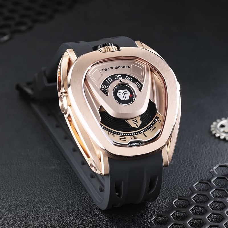 Image of Tsar Bomba Reactor Series Automatic Watch + Bezel Set | Futuristic Multi-Dial Time Display | Asymmetrical Case