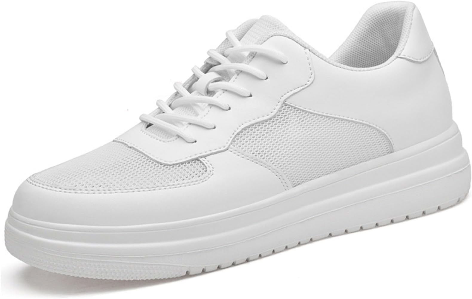 Mens Invisible Elevator Shoes 3 Inches Height Boosting Tennis Shoes Wide Breathable Mesh Casual Walking Sneakers for Men