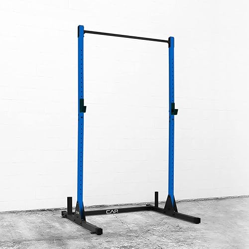 CAPHAUS Estante para sentadillas, jaula de cuarto de gimnasio en casa para entrenamiento de fuerza de cuerpo completo brazos de observación de