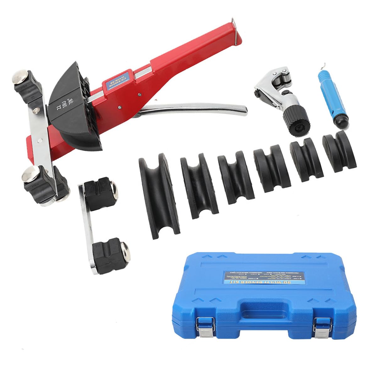 Rohrbiegemaschine 6-22 mm, mit 7 Nylon Stanzformen
