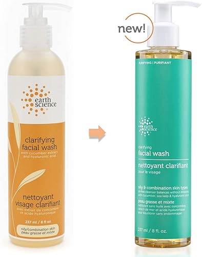 Miniatura 2 de EARTH SCIENCE - Lavado facial suave y aclarante para tipos de piel grasos y combinados (3 unidades, 8 onzas líquidas)