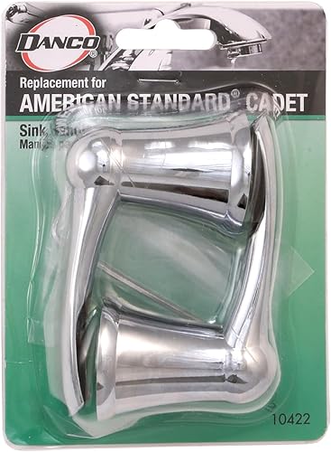 Miniatura 3 de Danco 10422 - Par de manijas para grifos de fregadero estándar americano de 2 manijas, cromados