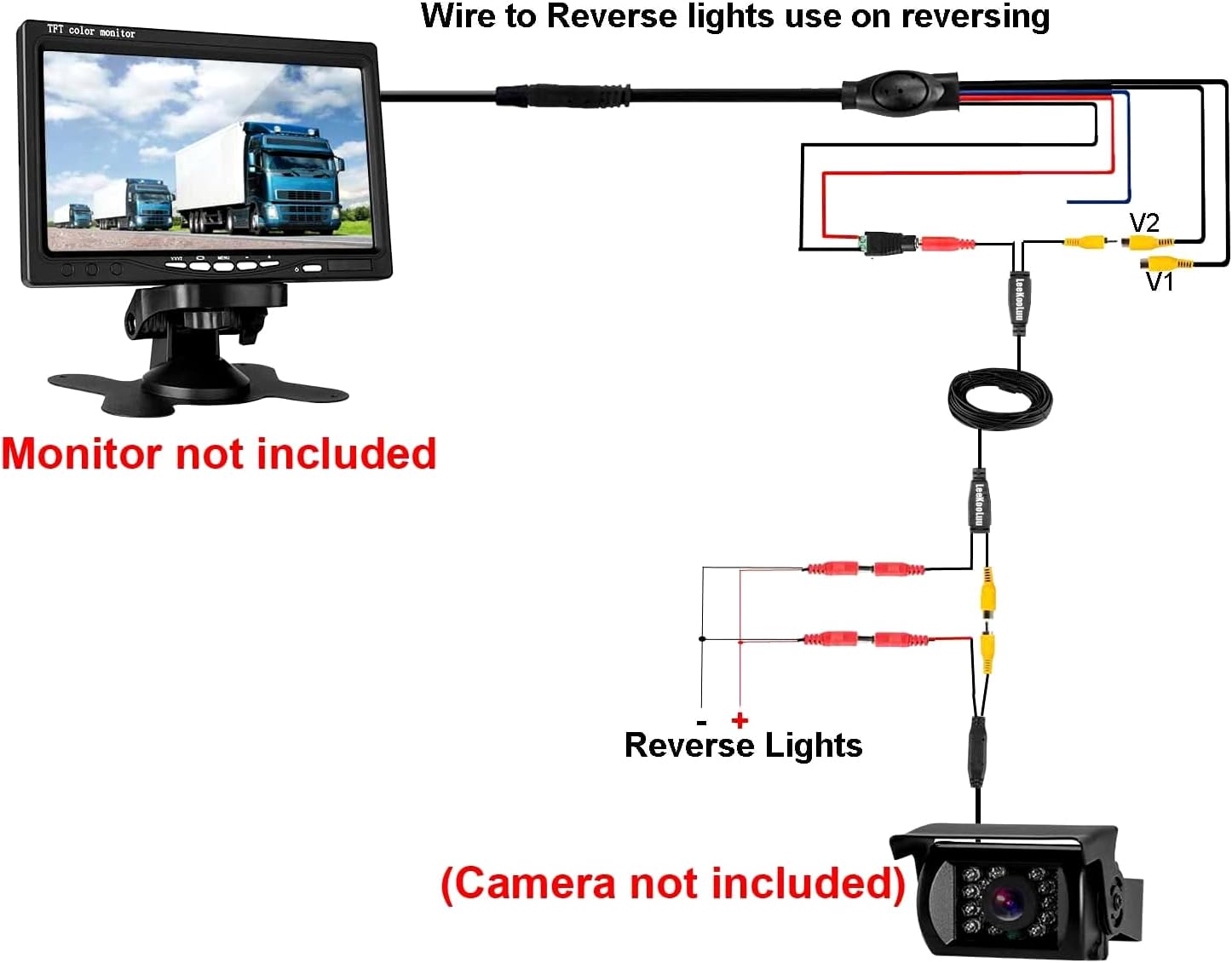 Best Deal LeeKooLuu K12 Color RCA Video Cable Gold Plated 50 ft with a Power Red Cord Built-in 4-Pin Cord for Connecting a Single Power for Car Vehicle Backup Camera/Rear View Monitor System Kit Up To 40% OFF LeeKooLuu K12 Color RCA Video Cable Gold Plated 50 ft with a Power Red Cord Built-in 4-Pin Cord for Connecting a Single Power for Car Vehicle Backup Camera/Rear View Monitor System Kit