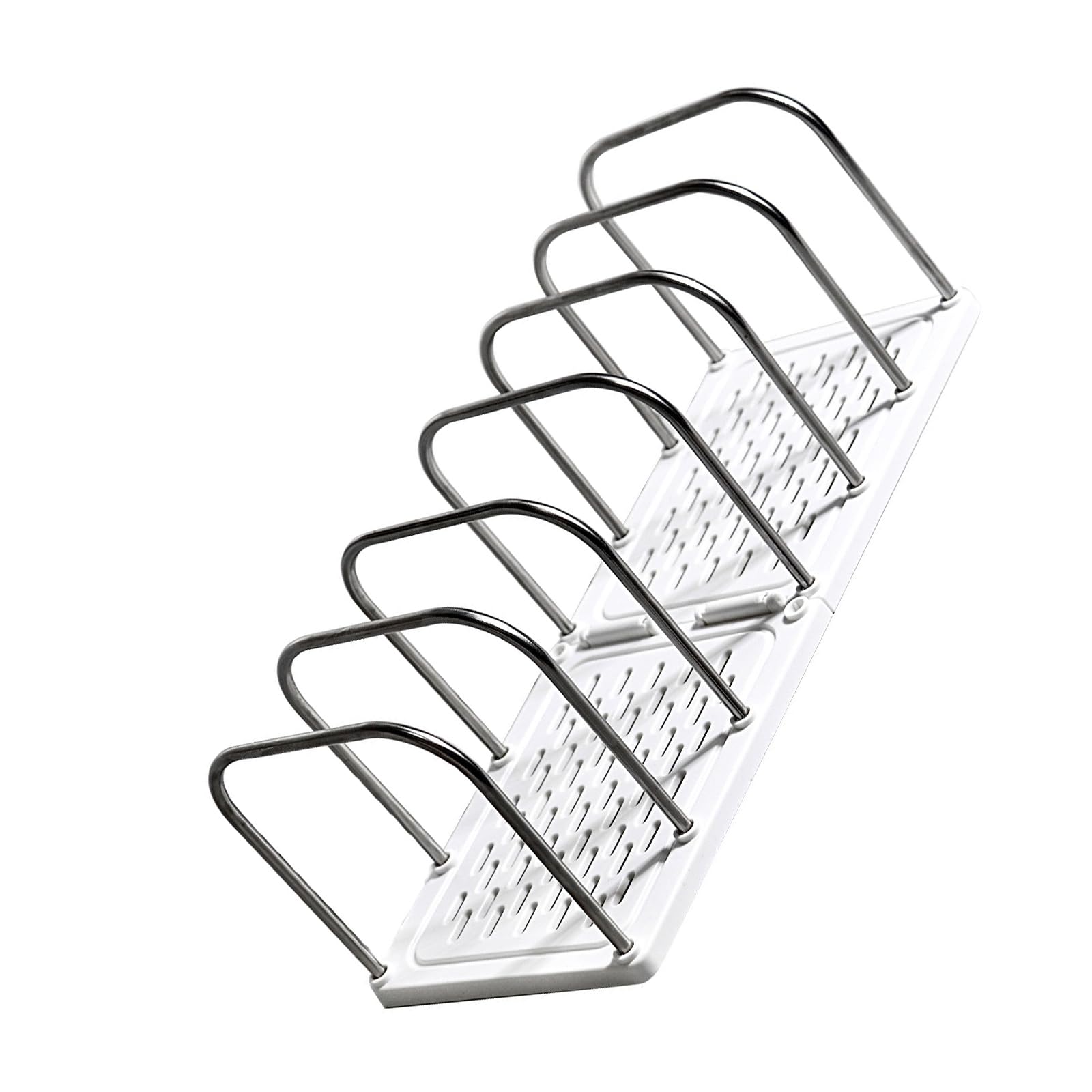 Desk File Sorter Organizers Rack 6 Section Book End Desktop Bookshelf Space Saving Bookend Magazine Stand 37x145x135mm Document Organizers