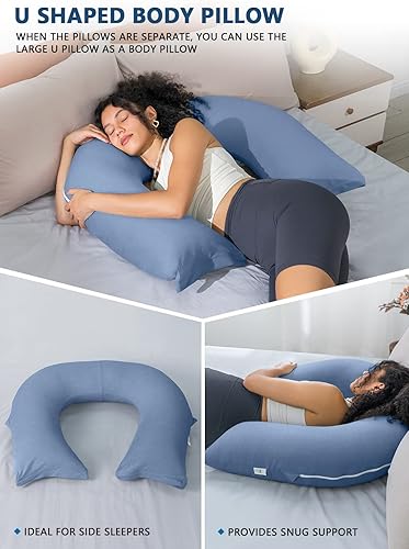 Miniatura 6 de INSEN Almohada de lectura, almohada de espalda para sentarse en la cama para leer, enfermera y relajarse, almohada de lectura para adultos, madres y