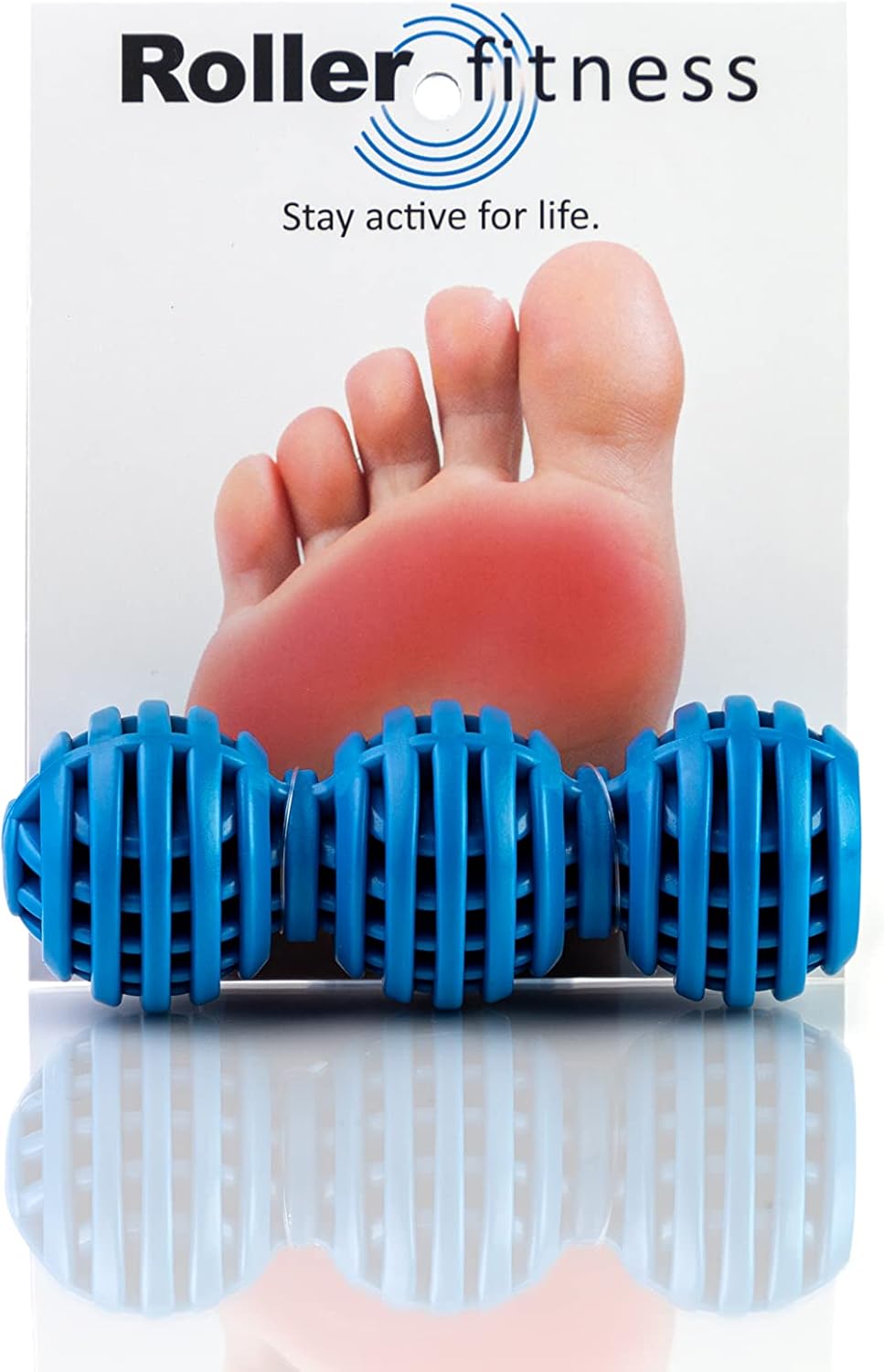 Roller Fitness Mini Foot Massage Roller, 5-Inch Travel-Size Foot Massaging Roller, Extra Firm to Release Trigger Points & Knots