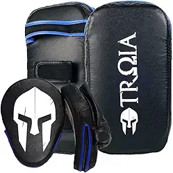 Aparador De Chute Troia + Manopla De Soco - Azul