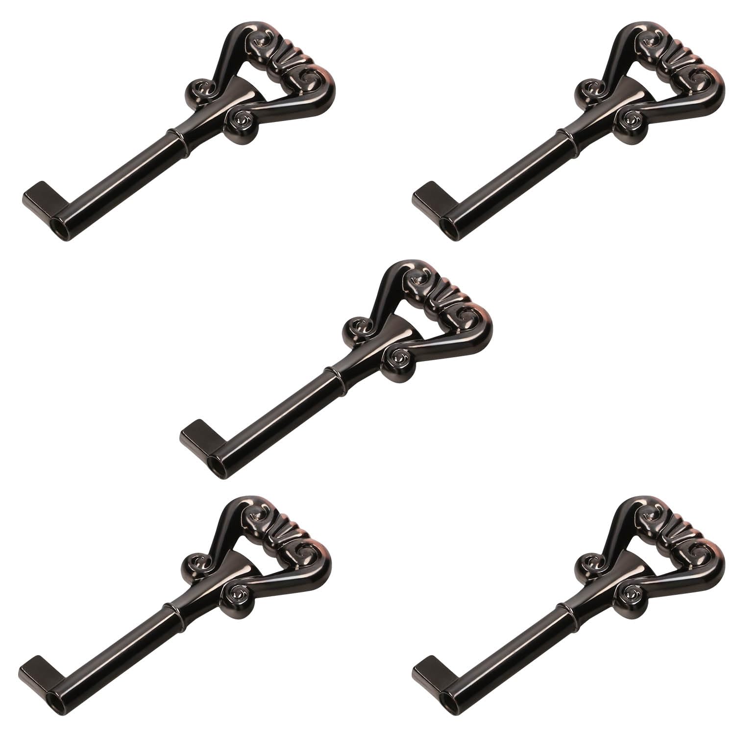 KOTARBAU Set of 5 Furniture Keys - Black Copper Antique - Vintage Style - Key Lock - Cabinet, Wardrobe, Drawer Keys