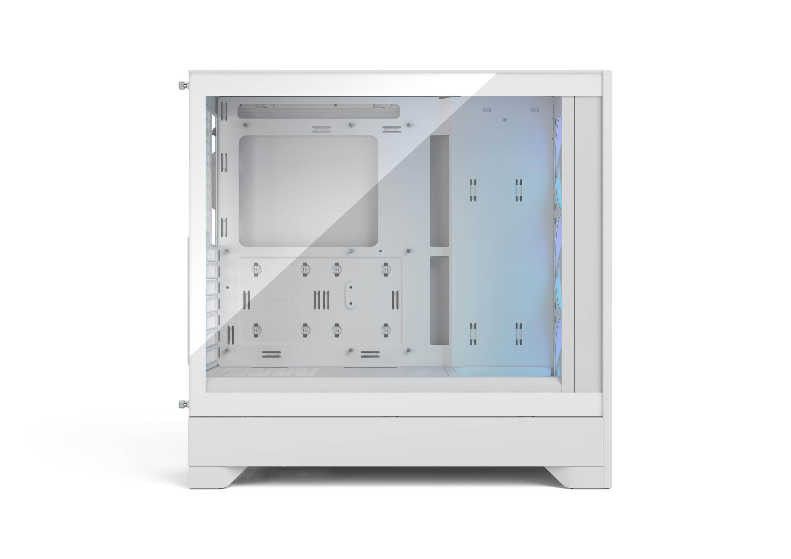 Fractal Design Pop 2 Air White RGB - Tempered Glass - Performance Airflow PC Gaming Case - Mesh Front Panel - Three 120 mm RGB Fans Included - Spacious Interior - ATX/mATX/ITX Motherboard Support