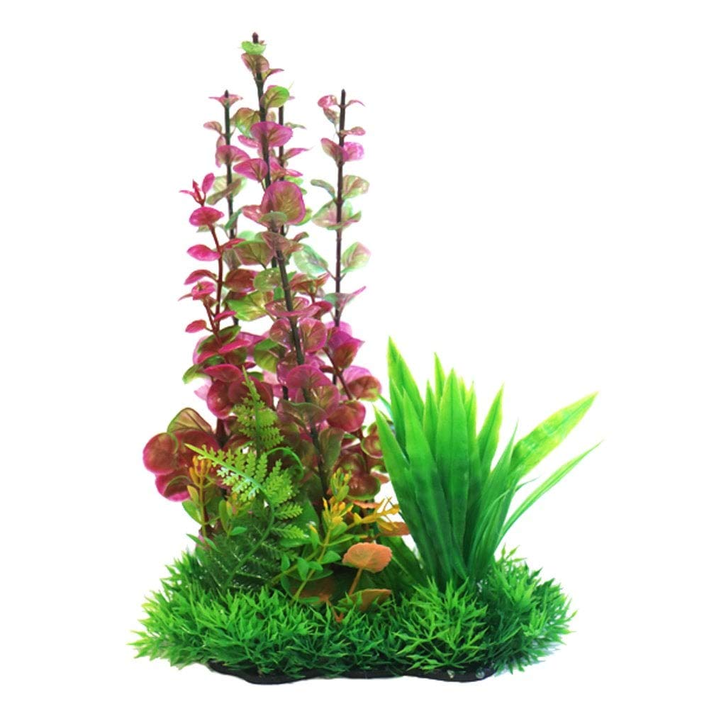 Betta Choice 9 inch Pink Combi Plastic Plant Aquarium Fish Tank Decoration