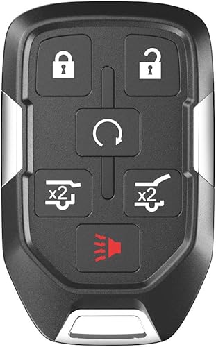 Miniatura 4 de VOFONO Llavero autoprogramable compatible con Chevy Suburban Tahoe GMC Yukon 2015, 2016, 2017, 2018, 2019, 2020, chip incluido (HYQ1AA, 13580802)