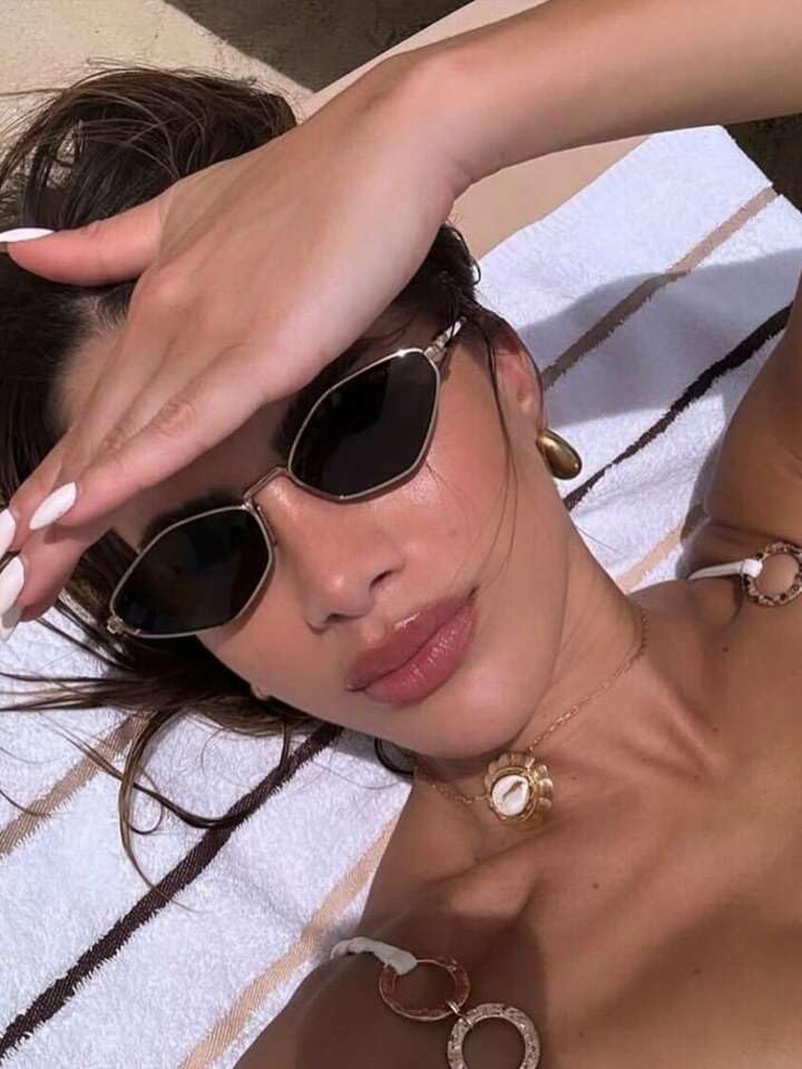 Image of IFLASH Retro Diamond Shape Sunglasses For Men & Women
