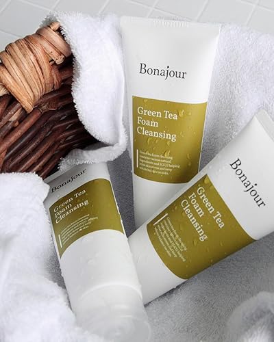 Miniatura 2 de BONAJOUR  Limpiador de espuma de poros naturales de té verde, el mejor lavado facial para acné y piel grasa 5.1 onzas líquidas