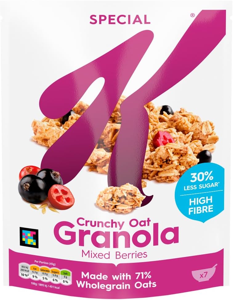 Kellogg's Special K Crunchy Oat Granola Mixed Berries 350g Amazon.co
