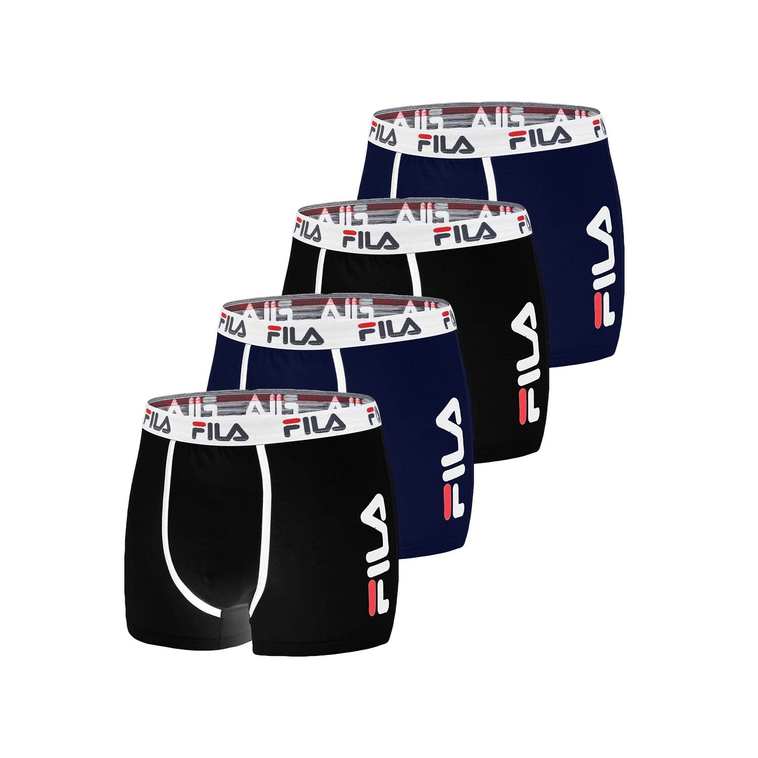 Fila Pack of 4 Men's Boxer Shorts, Nm, M