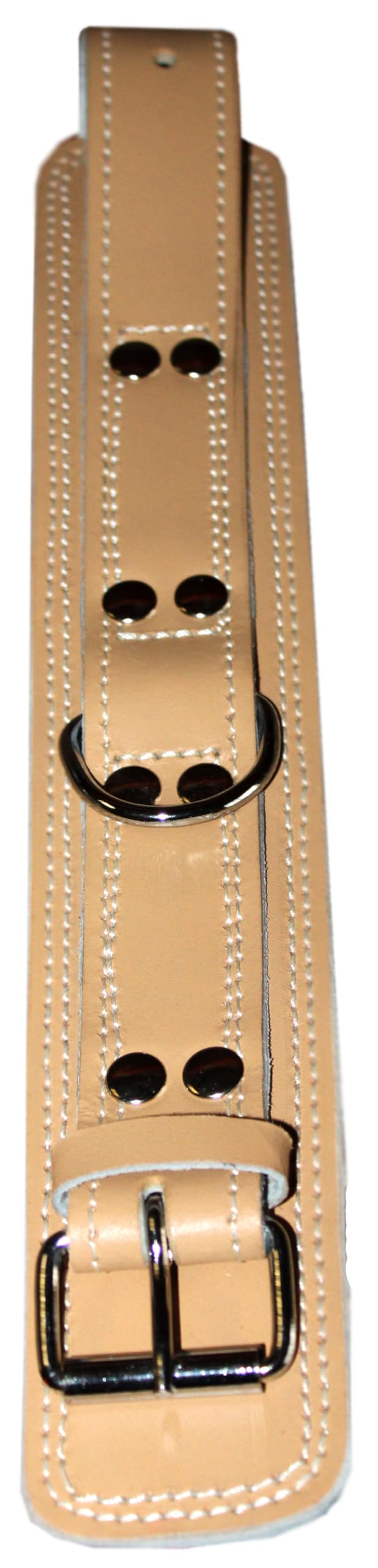 Lisaro Saltogürtel aus Leder, Saltogürtel, Sicherheitsgürtel, Ca.5-cm bereit, doppel genäht und genietet, Saltogürtel mit Haken, Powerwirbel.
