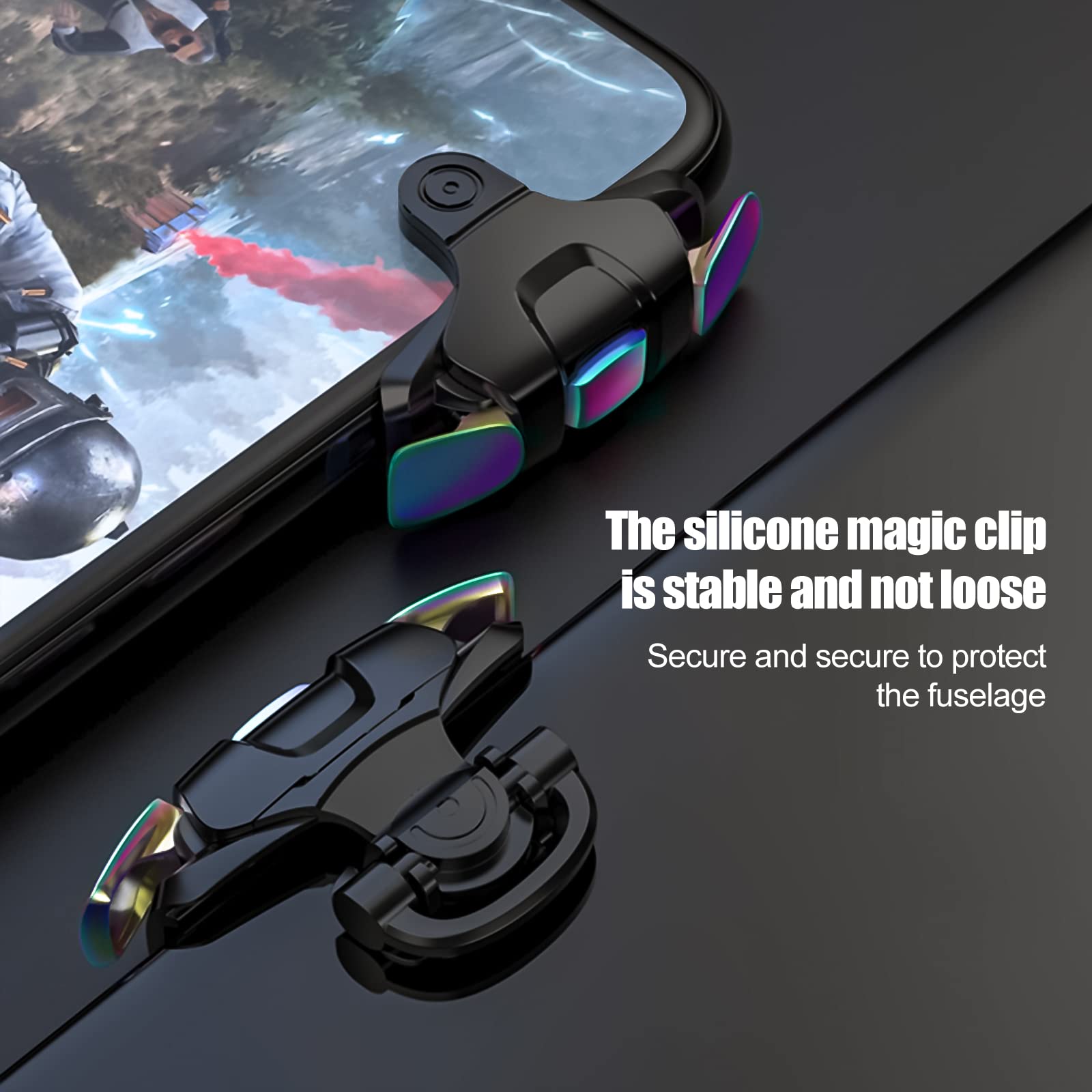 Newseego PUBG Mobile Game Trigger, PUBG Mobile Phone Trigger L1R1 Armor Style Colorful Pubg Game Trigger Spara Joystick di Controllo Sensibili Aim & Fire Game Pulsante Telefono per PUBG