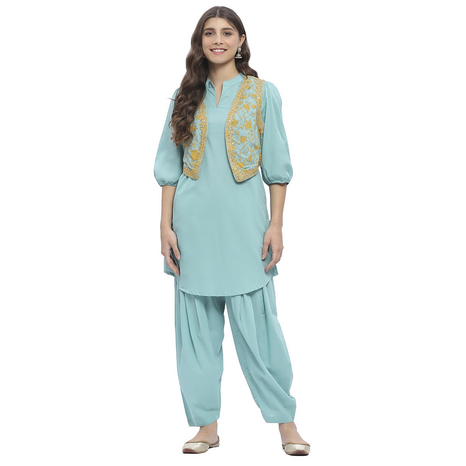 biba Women Cotton Straight Embroidered Suit Set-picture-30