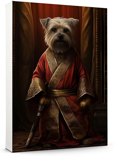 Miniatura 473 de Thuan Chow Chow Retrato de mascota con disfraz real de perro en un disfraz retrato de perro con vestimenta Retrato medieval de mascota retrato