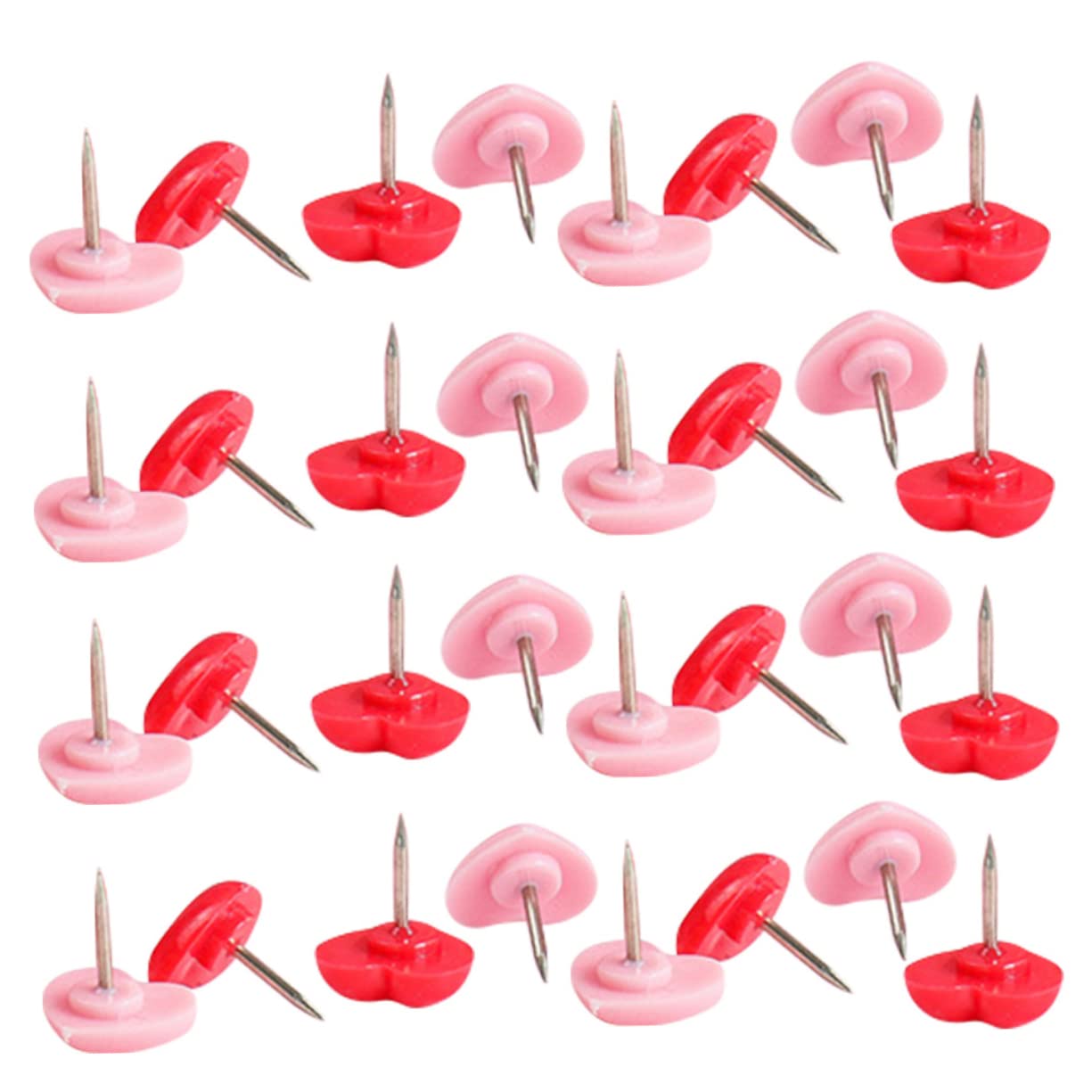 STOBOK Punaises Liège Forme De Cœur Multicolores pour Tableau Et Photos Accessoires pour Bureau Et Maison