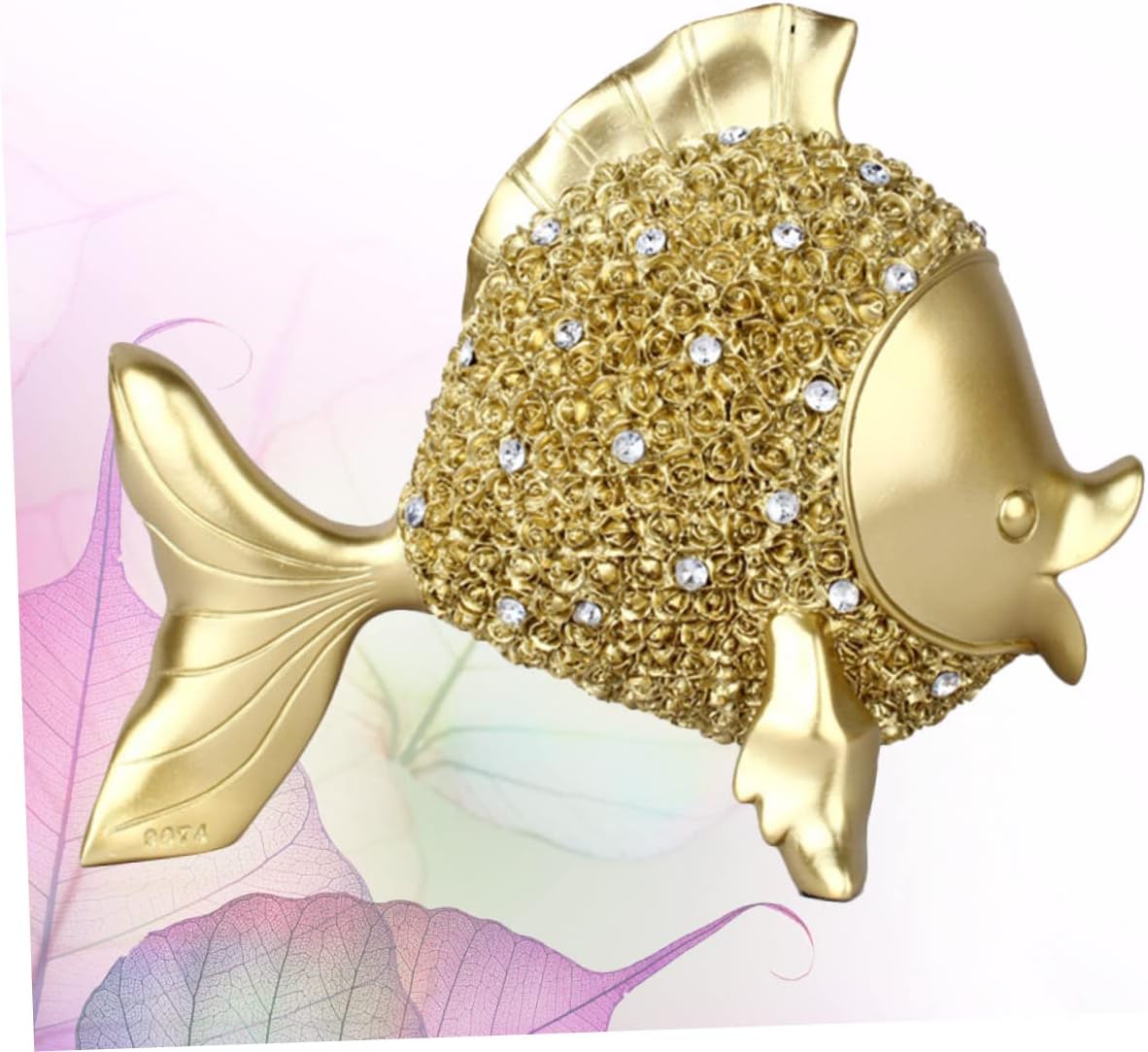 Golden Fish Shape Resin Adornment Decoration for Friends Family Co-Workers Unique Craftsmanship Office Micro Landscapes