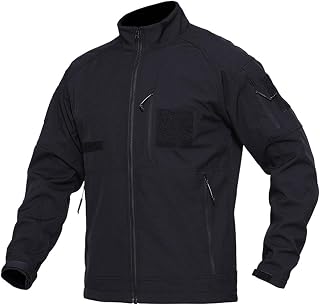 Beokeuioe Men's Bomber Jacket, Winter Jacket, Transition Jacket, Men's Military Aviator Jacket, Baseball Blouson College Jacket, Stand-Up Collar Jackets, Tactical Jacket, Softshell Rain Jacket