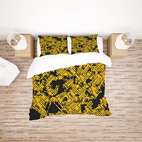 Housse de couette King Size 240x220 avec 2 taies microfibre - 3