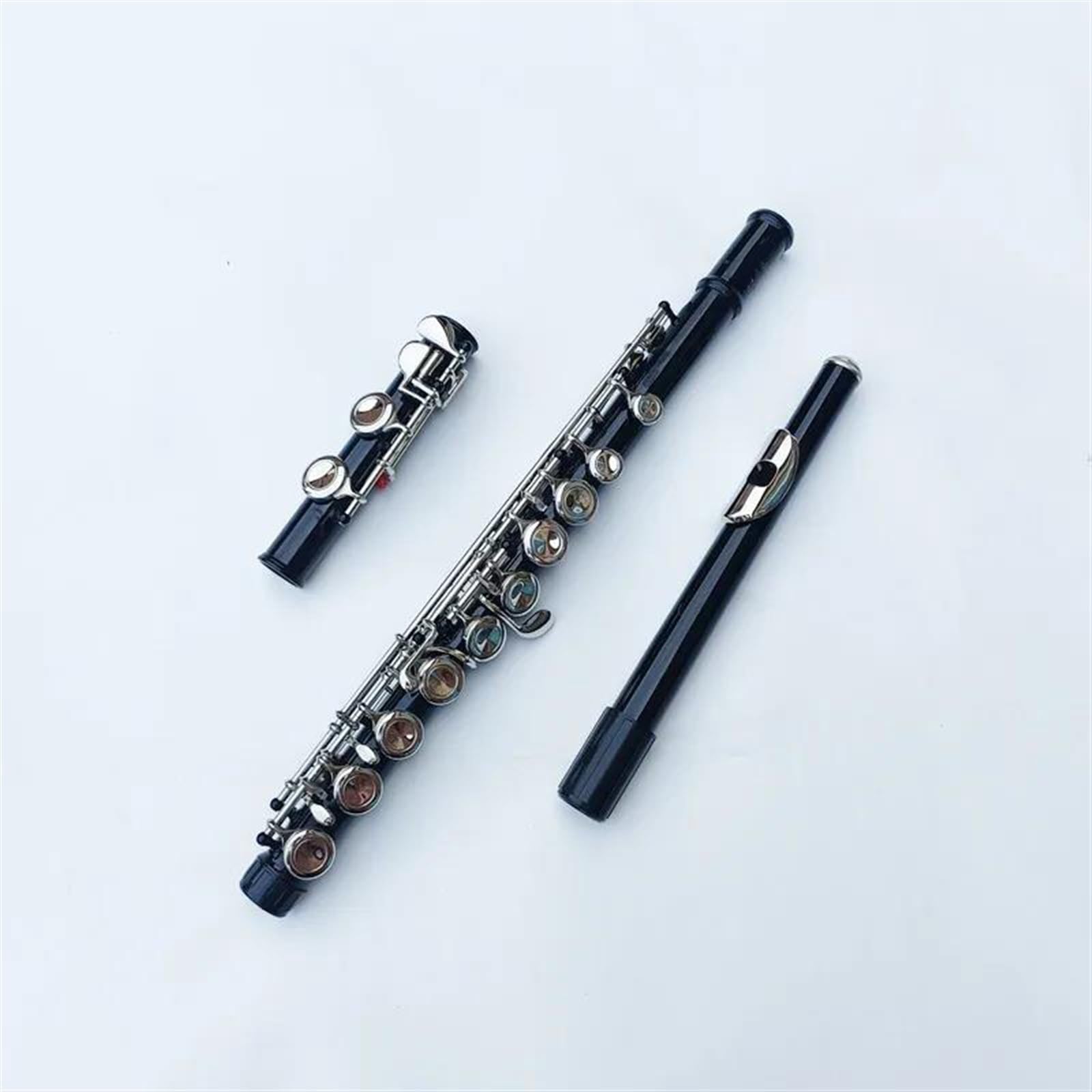 Flauto Traverso Flauto Nero A 16 Fori Strumento A Fiato Chiave Chiusa Aggiungi Il Tasto E Tono C Flauto Da Concerto Placcato In Nichel Con Custodia