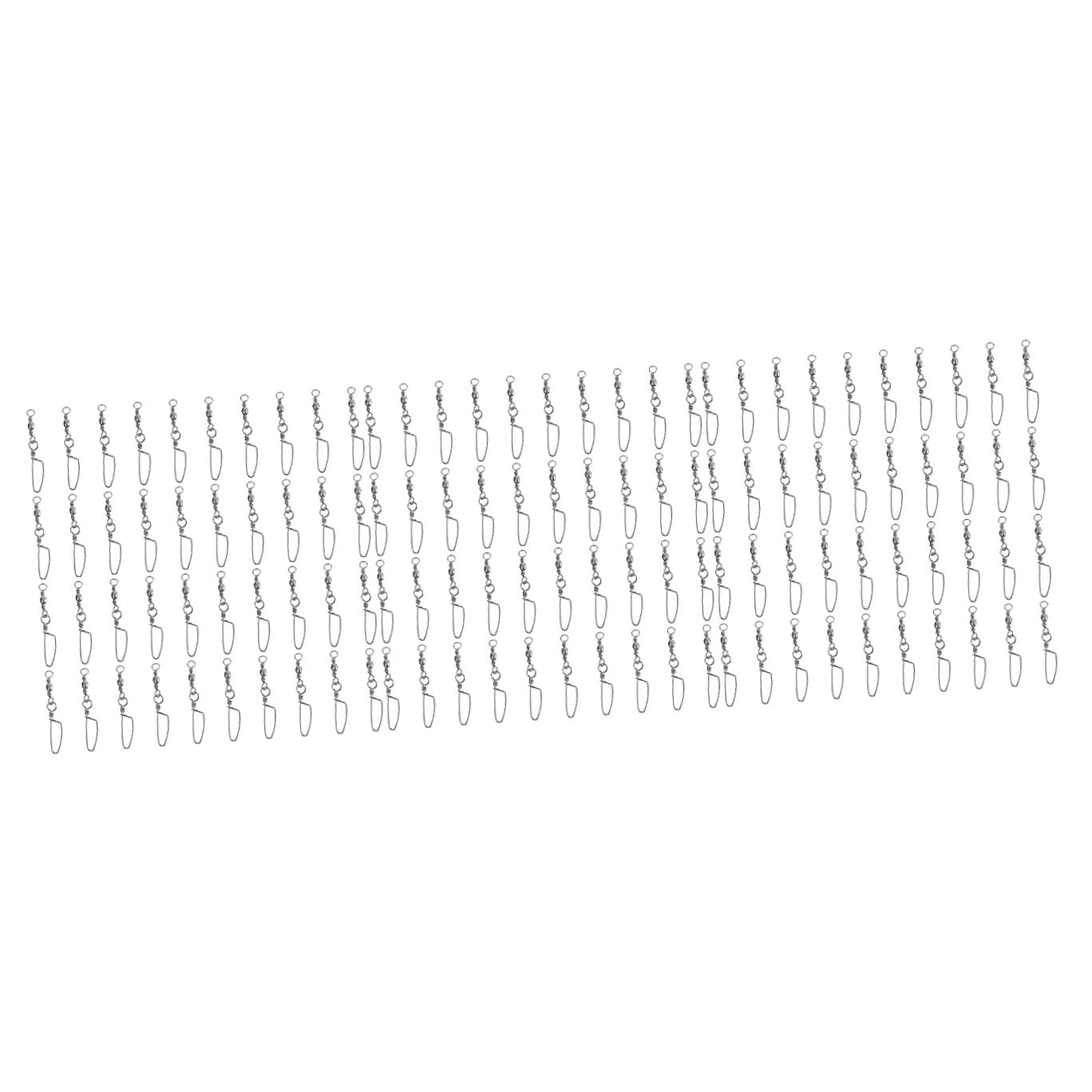 Sosoport 240pezzi Girella Girevole Con Chiusura Scatto Per Accessori Da Pesca Compatibile Con Acque Salate e Fiumi Resistente Alla Corrosione e Alta Capacità Di Carico