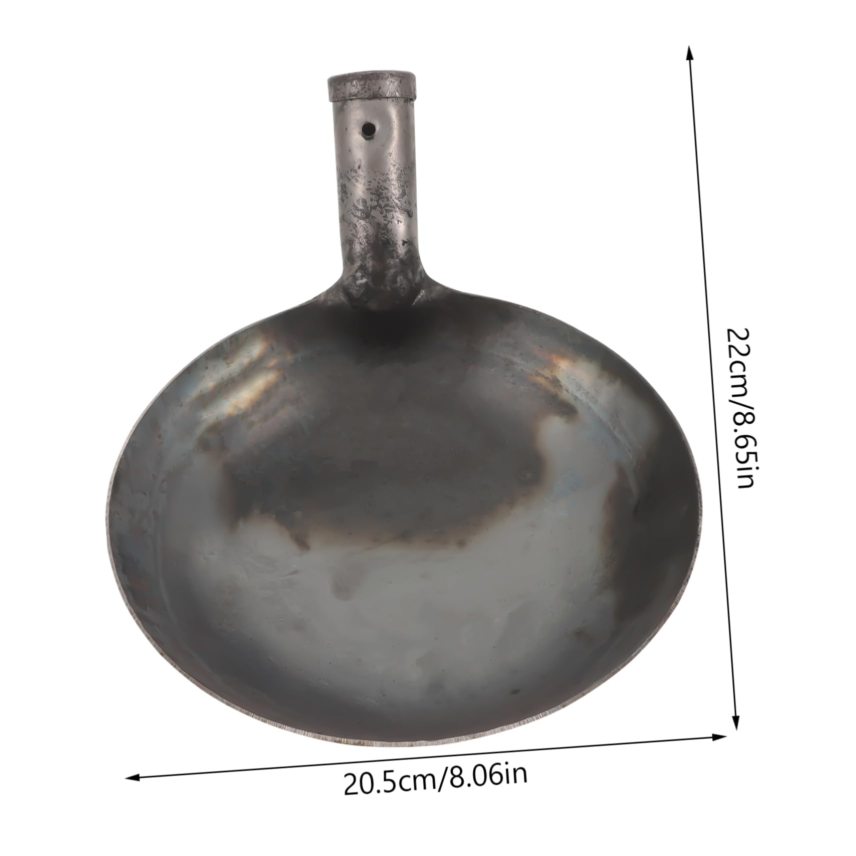 VICASKY Metal Dung Ladle for Cleaning Reusable Muck Shovel for Construction Plumbing Capacity Metal Scoop for Debris Sludge Removal Essential Tool for Professionals