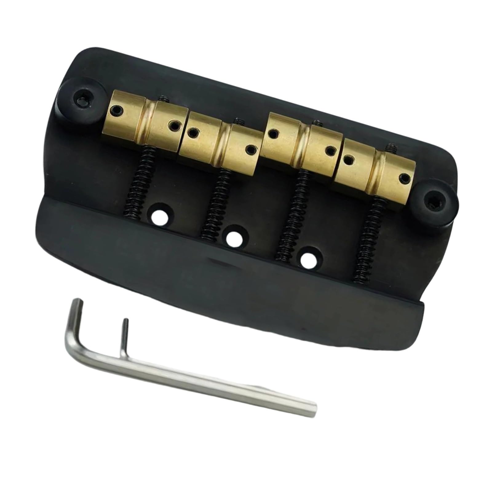 Sillín De Latón Para Puente De Bajo Fijo Rígido De 4 Cuerdas/5 Cuerdas | Puente de guitarra(4-String BK)