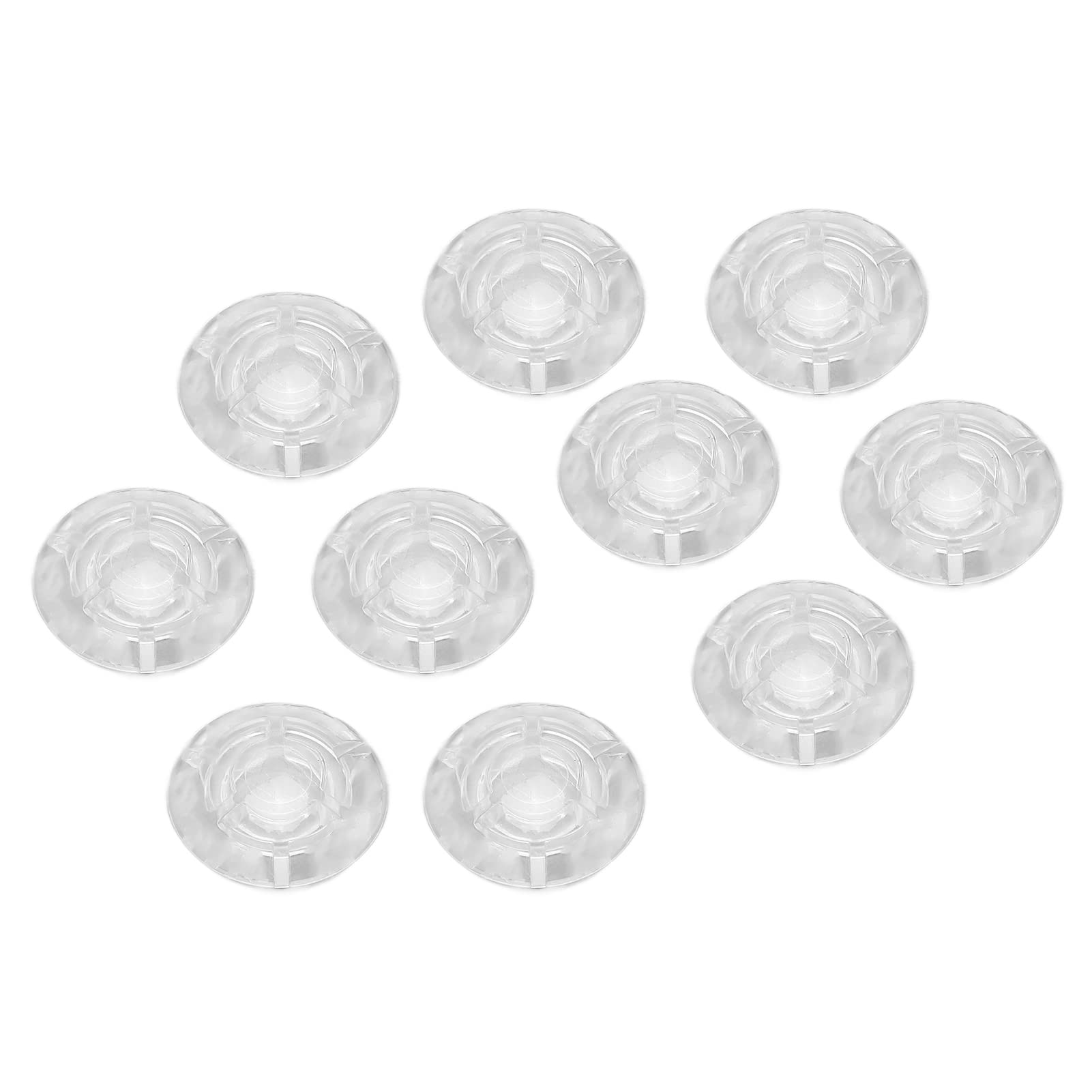Foot Switch Nail Cap, Universal Increase Area Trendy Transparent Interesting Footswitch Toppers 10Pcs Plastic for Musicians for Guitar Effect Pedal