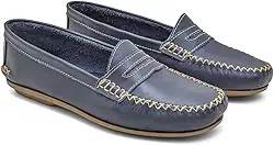 004MGR-Mocassim Feminino de couro natural conforto e elegancia