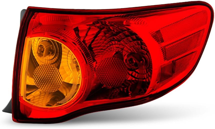 ACANII - For 2009-2010 Toyota Corolla Outer Rear Replacement Tail Light - Passenger Side Only