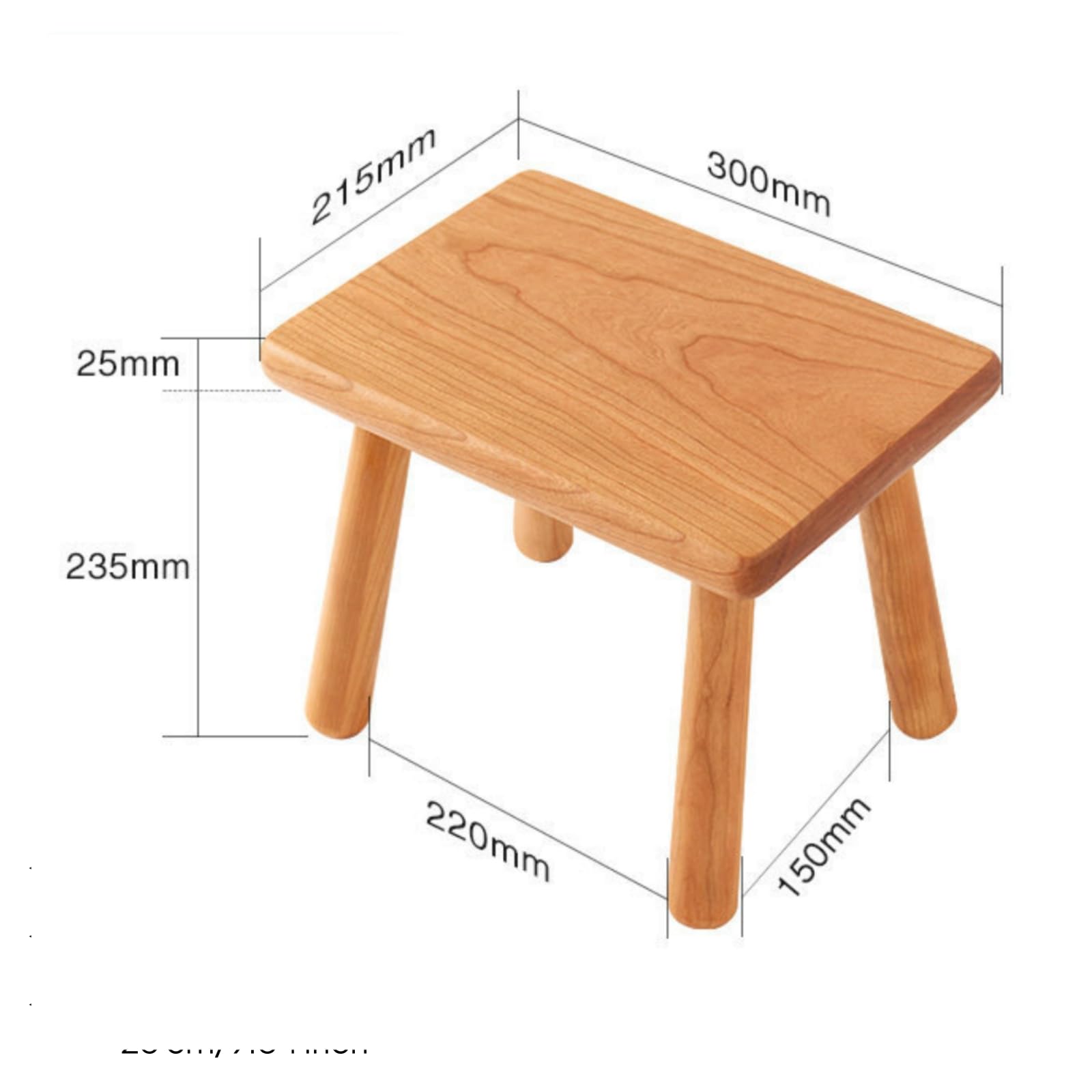 rockible Taburete bajo con Cuatro s | Totalmente Montado, Mueble, para Entradas, Calzarse, Niños