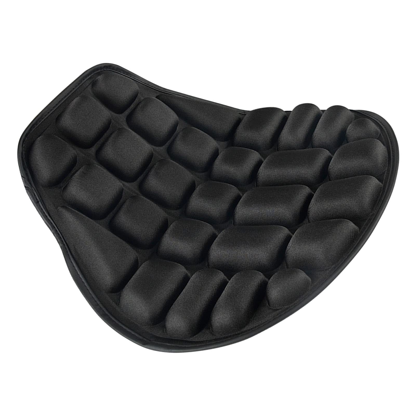 Shock Absorption Motorcycle Seat Cushion - 3D Breathable Silica Gel Pad For Long Rides (Black)