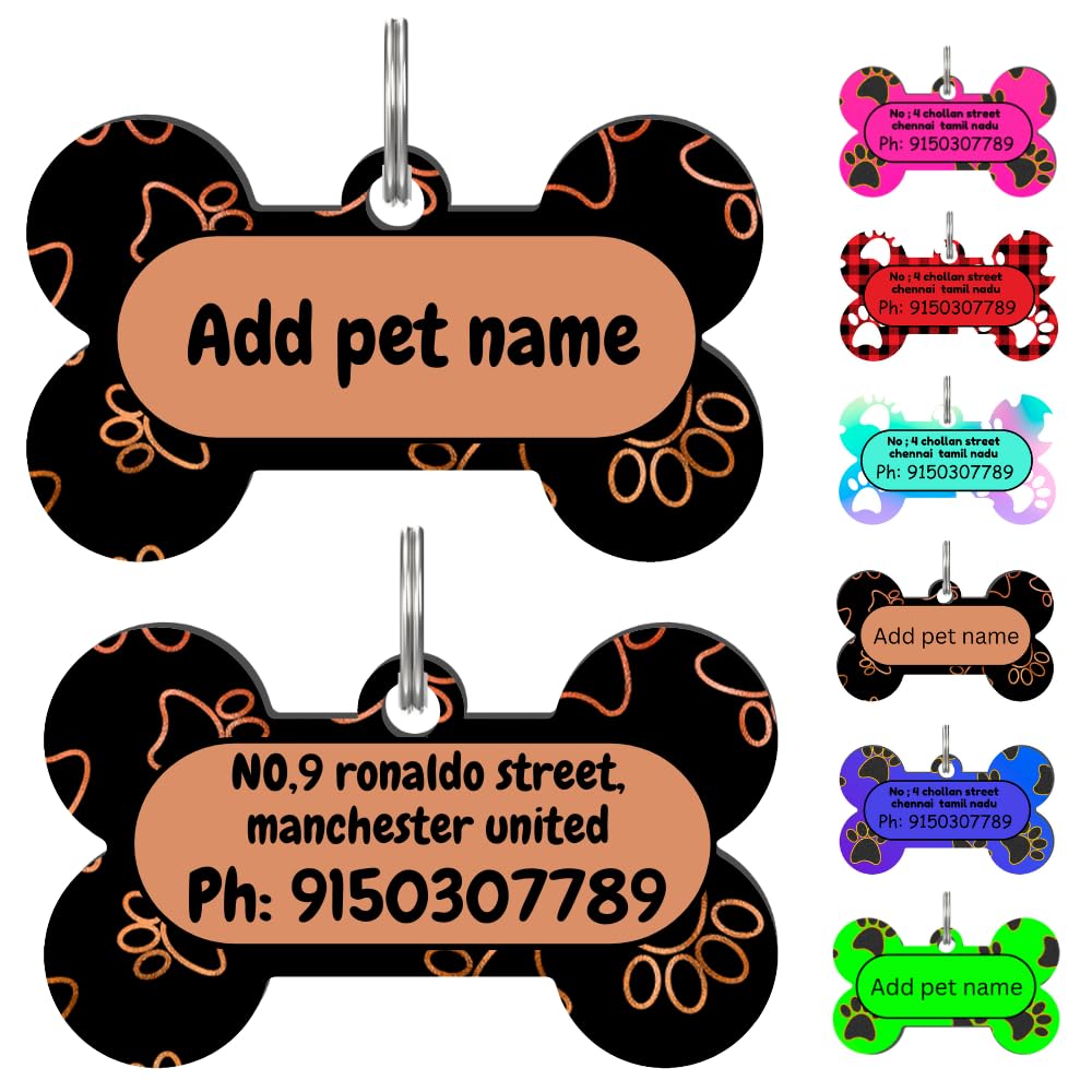 Personalized Acrylic Dog Tags - Double-Sided Custom Printing - Pet ID Tags for Dogs/Cats - Name, Contact Info, and Design - Durable, Lightweight (B0D6FZPDJT) Amazon Price History, Amazon Price Tracker
