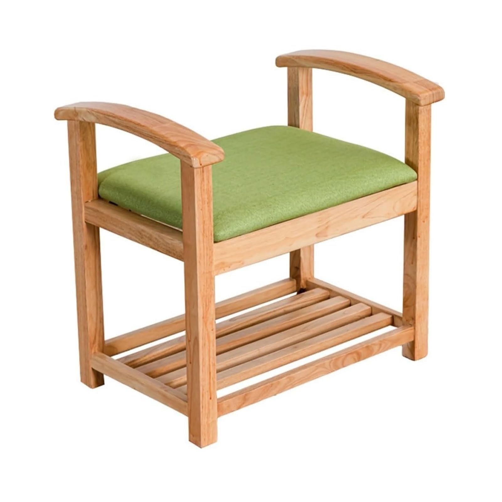 SDCFFC Entrance Bench with Handrail Shoe Rack for Entryway with Seating Shoe Storage Bench for Entryway Hallway Beautiful