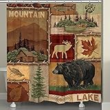 BLACK FOREST DECOR Highland Hills Lodge Shower Curtain
