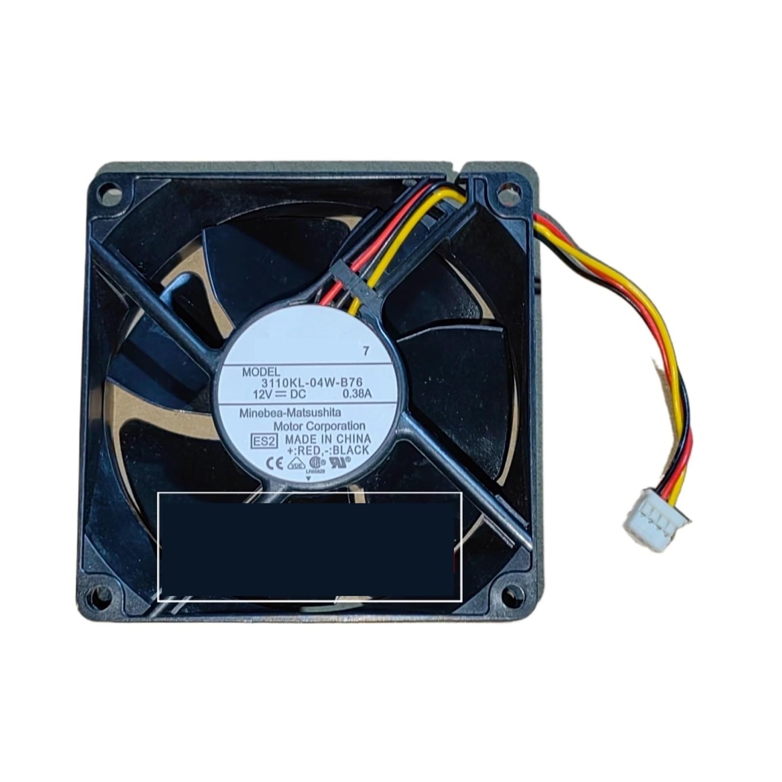 TYHUJKKL 3110KL-04W-B76 8025 12V 0.38A Three wire Cooling Fan