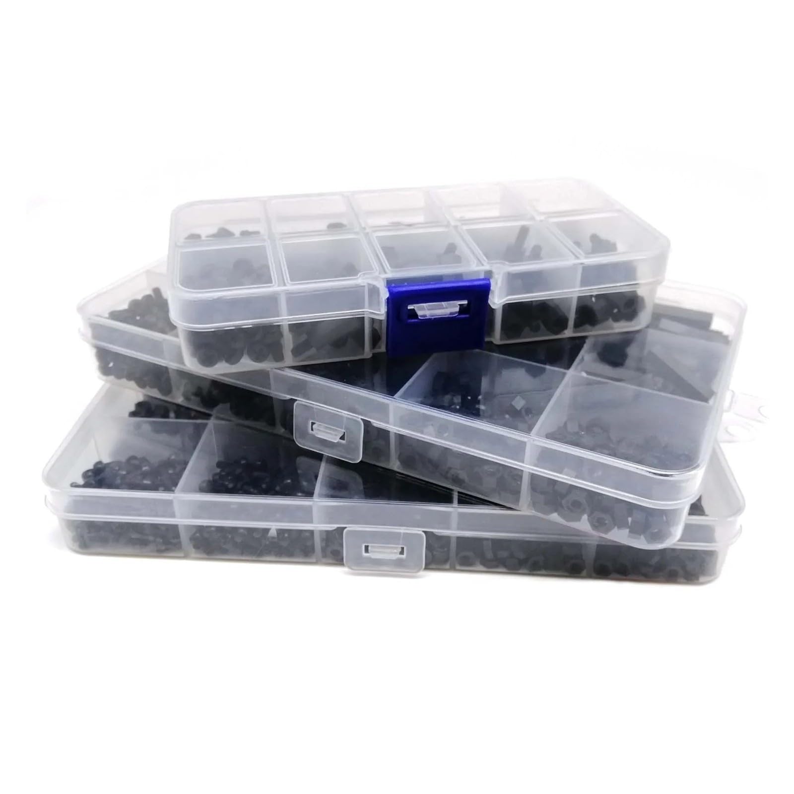 445/1300 Stück M2,5 M3 M4 schwarzer Kunststoff-Nylon-isolierter