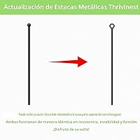 Vista 4 de Valla decorativa de jardín de 17 pulgadas x 10 pies, paquete de 10 unidades de metal resistente al óxido sin excavación barrera de animales